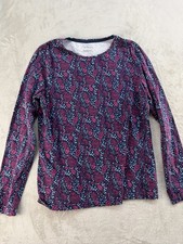 Talbots The Talbots Tee Womens Large Floral Multicolor Long Sleeve Cotton picture