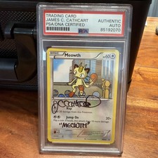 First Ever Signed James Carter Cathcart Meowth BW35 Promo Regular picture