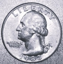 US 1983 D George Washington Quarter Circulated Ungraded Denver Mint picture