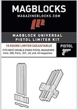 Universal Pistol Magazine Limiter 3 Pack by MagazineBlocks Magblock picture