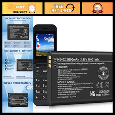 2600mAh HE402 Replacement Battery for Nokia 2780 Flip & AT&T Flex - Long-lasting picture