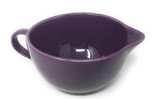 Temp-tations Ombre  2 Qt Batter Bowl T49911  Pour Spout ,with Handle  Eggplant picture