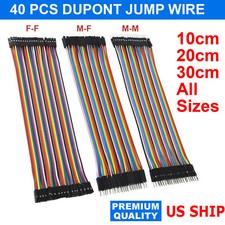 Dupont Cable Jumper Wire 10 20 30 cm F-M F-F M-M USA picture