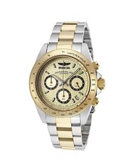 Retail $399.00 Invicta 14930 Mens Speedway Chrono Gold Dial Two Tone Steel Watch picture