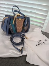 NWOT Coach 1941 Kisslock Dreamer 21 Patchwork Snakeskin Leather Satchel 76115 picture