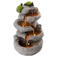 Relaxing Turtle Tabletop Fountain, Small Decorative Indoor Waterfall picture