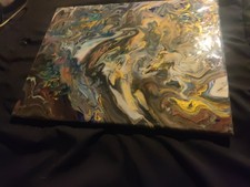 Acrylic Epoxy Canvas Abstract Painting Original Wall Art picture