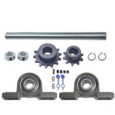 Galvanized Jackshaft Go Kart Minibike Jackshaft Kit 3/4