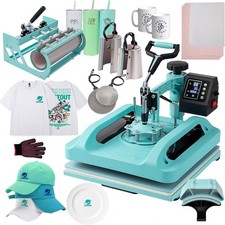 Combo 8 IN 1 T-Shirt Heat Press Transfer Machine 15