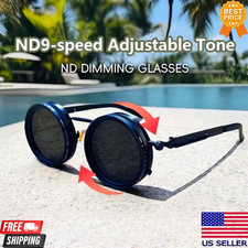 Adjustable Tint Polarized Sunglasses 1-9 Level UV400 Round Fishing Outdoor picture