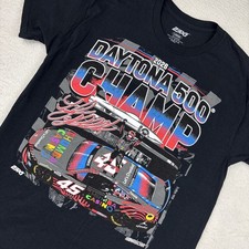 NASCAR Tyler Reddick 2026 Daytona 500 Champ T-Shirt Large Black 23XI Racing Tee picture