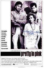 MOLLY RINGWALD Signed 'Pretty In Pink' 11x17 Movie Poster - SCHWARTZ picture