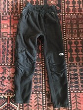 VTG Y2K North Face Denali Fleece Pants Zip Up Elastic Black Ski Snow picture