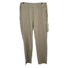 Glyder Balanced Life 7/8 Trouser XL Linen Beige Activewear Stretch Pants New Tag picture