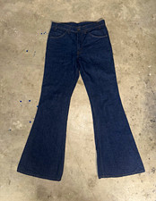 VTG 70s Levi’s 684 Big Bell  34x34 ORANGE TAB TALON picture