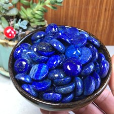 1000g Natural Lapis Lazuli Round Flat Cabochon Gemstone for Jewelry Making picture