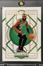 JAYLEN BROWN RARE SSP NATIONAL TREASURES 26/49 BRONZE PARALLEL INVESTMENT CARD picture