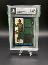 Rajon Rondo Signed 2006-07 Bowman Relics Dual #RR Rookie Card (Beckett BAS) picture