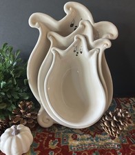 Johanna Parker Gus Ghost Nesting Serving Bowls Transpac Halloween Set Of 3 EC picture