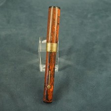 Vintage Keene Woodgrain Fountain Pen w 14k Gold Nib for Parts/Repair picture