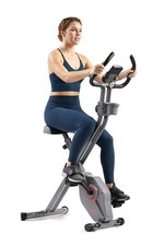 Sunny Health & Fitness Smart Folding X-Bike Portable Compact Exercise Bike Train picture