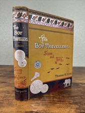 1881 Boy Travellers Far East Siam Java Cambodia Knox Illustrated Travel ~ VGC picture