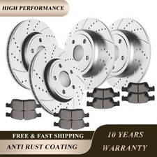 330mm Front Rear Rotors Brake Pads for 2011 - 2020 Dodge Durango Grand Cherokee picture