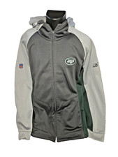 New York Jets REEBOK Hooded Jacket Coat Men's  XL NFL Football picture
