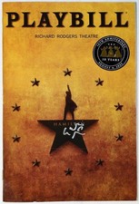 HAMILTON Lin-Manuel Miranda Signed HAMILTEN 10 Anniversary Playbill FleaBay picture