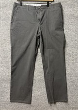 Bonobos Slim Fit Stretch Chino Pants Charcoal Gray 34x30 picture