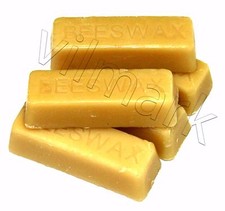 Beeswax 5 oz Filtered 100% Pure YELLOW Premium Bees Wax Cosmetic Grade A 5 bars picture