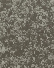 Flavor Paper Crowd (Where’s Warhol?) Wallpaper - Graphite Gray picture