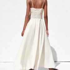 BCBG Max Azria White Tiered Top picture