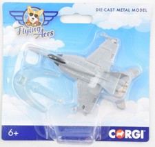 Corgi Flying Aces F/A-18 Super Hornet Die-Cast Metal Airplane W/ Stand CS90658  picture