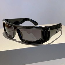 KAMMPT Unisex Y2K Wraparound Sunglasses Vintage Metallic Frame UV400 Outdoor picture
