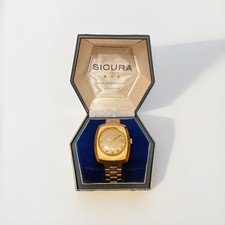 Vintage Sicura 25 Jewel Swiss Automatic Mens Watch Wind Option G2U picture