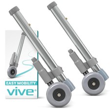 Vive Walker Wheels with Brakes - Mobility Aid Equipment for Seniors picture