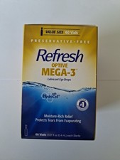 Refresh Optive Mega-3. 60 Vials. Lubricant Eye Drop picture