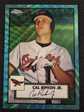 2021 Topps Chrome Platinum Anniversary - Cal Ripken #498 Aqua Wave Refractor picture