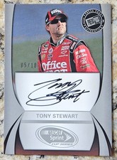 Tony Stewart 2011 Press Pass Authentics On-Card Autograph /10 🖋️🏁 NASCAR picture