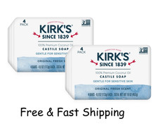 Kirk'S Original Fresh Scent Gentle Castile Soap 8 Ct Pack picture