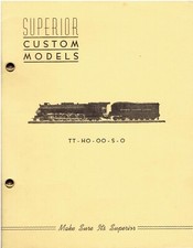 catalog SUPERIOR CUSTOM MODELS 1950s USA TT HO OO S O Jerry White E aa picture