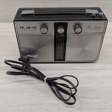 Vintage Ross RE-1916 13 Transistor Twin Speaker FM AFC AM SW Portable Radio Japa picture