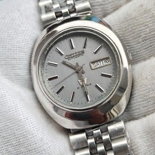 Vintage Citizen Automatic 21 Jewels Men's Watch Silver Dial Day Date Steel picture