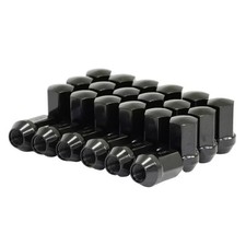 24pcs Black 14x1.5mm GMC Chevy RAM Dodge Factory Style Lug 7/8
