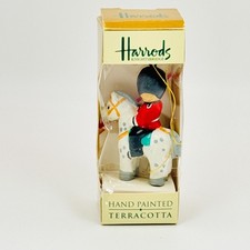 VGT Christmas Tree Ornament Harrods Hand Painted Scots Piper Terracotta picture