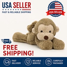 Jellycat Smudge Monkey Medium Plush Soft Toy NWT w/ Tag & Dust Bag Gift picture