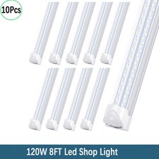 10 Pack 8FT 120W Led Tube Light T8 Integrate 8 Foot Led Shop Light Fixture Bulbs picture