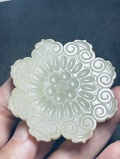 14-15th Century Chinese Antique Old Hetian  jade General buckle Ming 明代和田玉將軍扣極品 picture