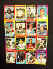 1975 Topps Baseball Lot Of 16 Cards Ex+/Nm Nice Centering picture